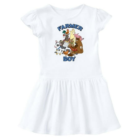 

Inktastic Farmer Boy with Happy Farm Animals Gift Baby Girl Dress