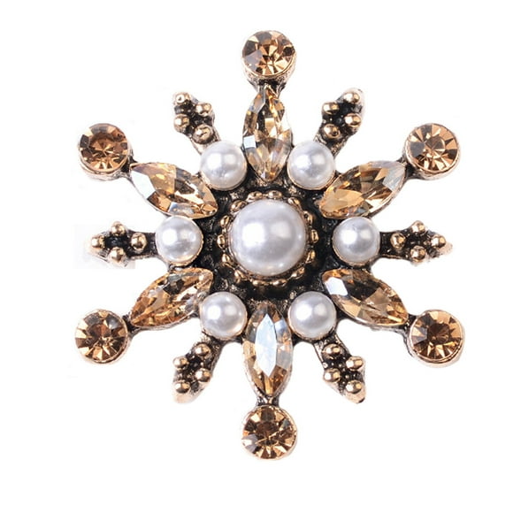 Pearl Rhinestone Buttons Metal Festival Headwear Shoe Clip Jewelry Holiday Decor Jewelries Art Homemade DIY Finding Crafts Accessories Girls Type 3