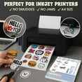 thumbnail image 5 of Hayes Paper Co. Matte Vinyl Sticker Paper, Waterproof, White, A4 Size 8.25 x 11.75", 15 Sheets, Printable Sticker Paper for Inkjet Printers, Cricut, Crafts, Labels, 5 of 7