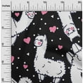 thumbnail image 2 of oneOone Rayon Black Fabric Sheep Nursery Decor Sewing Fabric By The Yard Printed Diy Clothing Sewing Supplies 56 Inch Wide, 2 of 8
