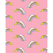 Barbie Rainbows Removable Vinyl Wallpaper, Bubblegum