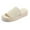 Beige, variant on Bocca women Knit Platform Sandals White Open Toe 1.8 inch Slide Sandals 7M