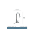 thumbnail image 3 of Moen 7864ORB Sleek Single Handle Pull Down Kitchen Faucet in Oil Rubbed Bronze, 3 of 5