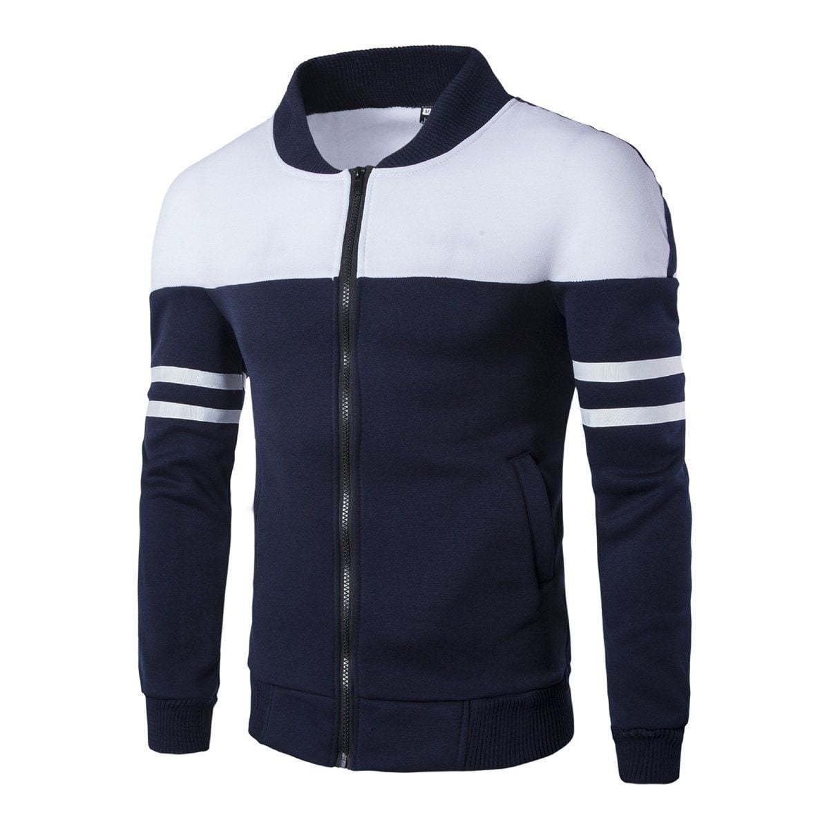 New Fashion Men s Winter Causal Slim Sweatshirt Wind Breaker Jacket Outwear Sweater Walmart