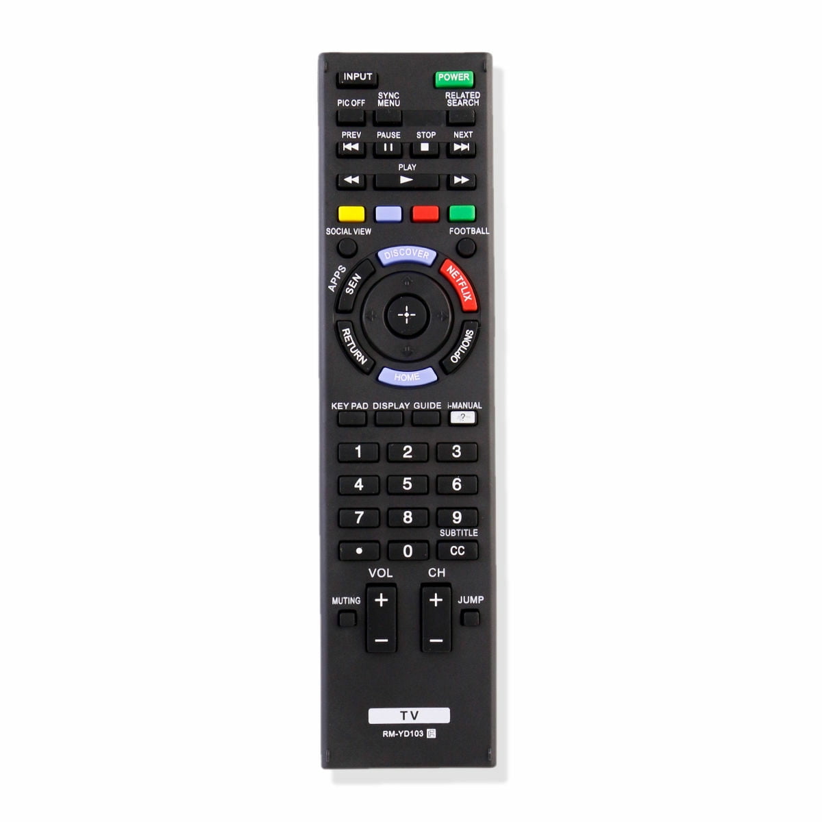 New RMYD103 LED LCD HDTV TV Remote for Sony KDL55W700B KDL60W600B