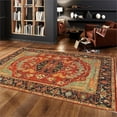 thumbnail image 3 of Pasargad Home ps-30 8x10 Pasargad Home Serapi Collection Hand-Knotted Rust/Navy Wool Area Rug- 8' 2' X 10' 2', 3 of 4