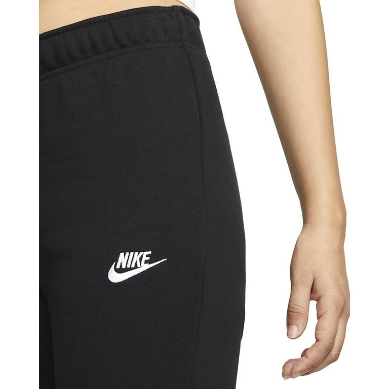  Nike Women's Black/White Essential Fleece Joggers