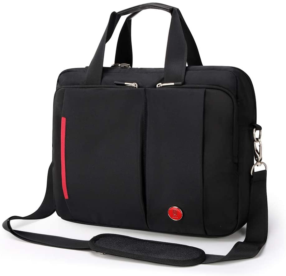 Laptop Computer Bags Black Cat with Yellow Eyes Multi-Functional Travel Laptop Bag Fit for 15 Inch Computer Notebook MacBook 