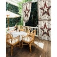 thumbnail image 5 of nqOlkjepod Outdoor Curtains for Patio Waterproof, Texas Star Western Outdoor Privacy Panels Grommet, Country Stars Vintage Blackout Outside Curtains for Porch/Cabana/Pergola/Gazebo 54"x84", 2 Panels, 5 of 8