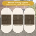 thumbnail image 4 of Topeakmart 12 x 12 in 27pcs Wooden Floor Tiles Interlocking Tiles Patio Pavers Composite Decking for Outdoor & Indoor, Black, 4 of 7