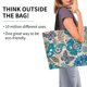 thumbnail image 2 of Balery Vintage Floral Butterflies Bolsa Tote Estilo Estético con Cremalleras, Bolsa de Hombro, Bolsa de Compras Grande y Plegable, 2 of 8