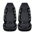 thumbnail image 5 of XYZCANDO Car Seats Protector 2 pcs Auto Front Seat Covers Car Seat Covers Washable Soft SUV Sedan, Sugar Skulls Mexican, 5 of 10