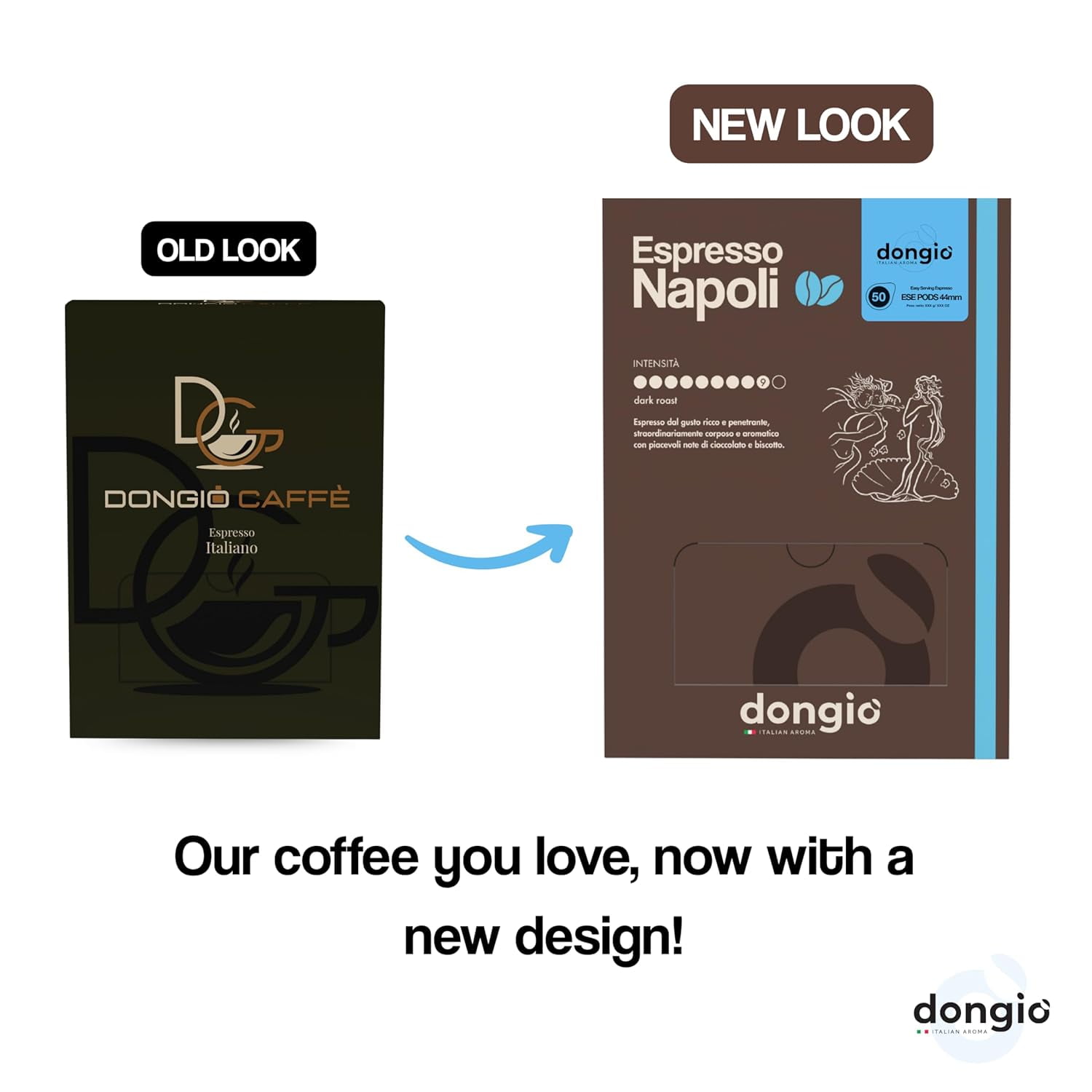 Dongio Caffe Variety Pack – ESE 44mm Espresso Pods, Assorted Italian Blends, 200 Count