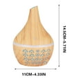 thumbnail image 2 of PureCasa Household Aroma Diffuser with LED Colorful Lights, 300ml Wood Grain Vase USB Desktop Aromatherapy Oil Diffusers, Quiet Portable Humidifiers for Bedroom, 1PC, B, 4.3"x4.3"x5.7", 2 of 8