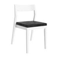 thumbnail image 3 of Dining Chair Frame (1 Pack), White with Onyx Cushion, 3 of 8
