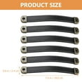 Lotatory 6pcs Leather Pull Handles Dresser Handles Drawer Pulls
