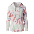 thumbnail image 3 of Women Hoodies Women Plus Size Tie-Dye Printed Gradient Pullover Long Sleeve Sweatshirt Top, 3 of 5