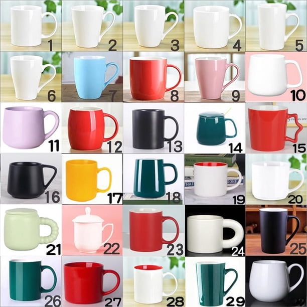 Taza de agua de cerámica simple Taza de cerámica esmerilada nórdica Regalo Taza Taza Letras