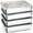 I001- Silver, variant on Airtight Containers for Food Storage, Stainless Steel Stackable Kitchen Holders, Thickened Durable design for Refrigerator Produce, Leftover Meals, and Freezer Or Pantry