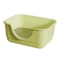 thumbnail image 1 of Inodoro para perros con pala, bandeja de arena portátil con valla elevada, bandeja de entrenamiento para orinal para conejos, animales pequeños para verde, 1 of 9