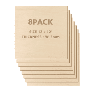 20 Pack 4.3 x 6.3 Inch Basswood Sheets,1/16 Thin Craft Plywood Sheets, Plywood Board Thin Wood Board Sheets,Unfinished Wood Boards for DIY  Projects,Model Making 