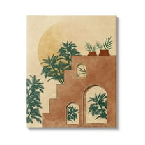 Stupell Industries Botanical Morocco Scenery Nature Painting Gallery Wrapped Canvas Print Wall Art, 16 x 20