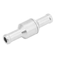 thumbnail image 1 of Car 1 Way Nonreturn Check Valve, Antirust Universal Aluminium Alloy Auto Parts Silver Anodized   For Water Oil Diesel Petrol Fuel Hose 6mm/0.24in,8mm/0.31in,10mm/0.39in,12mm/0.47in, 1 of 8