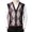 Red, variant on Men's Wool V Neck Knitted Sweater Vest Casual Versatile Cardigan with Double Pocket Sleeveless Plaid Color Block Design for Stylish Layering