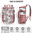 thumbnail image 3 of Elegant Paisley Boho Cooler Backpack - 20L Insulated Soft Cooler Bag with Multiple Pockets, Lightweight & Durable for Outdoor Adventures, 3 of 4