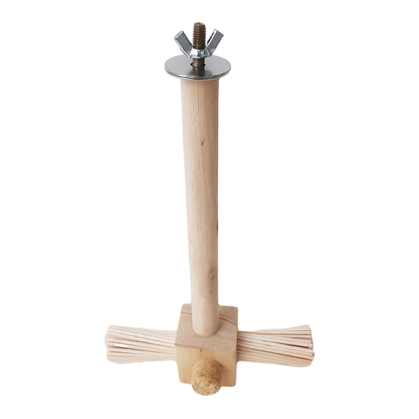 Pájaros Percha para loros Entrenamiento de aves Soporte para percha Madera para perchas Ramas para trepar Pájaro Varillas de madera