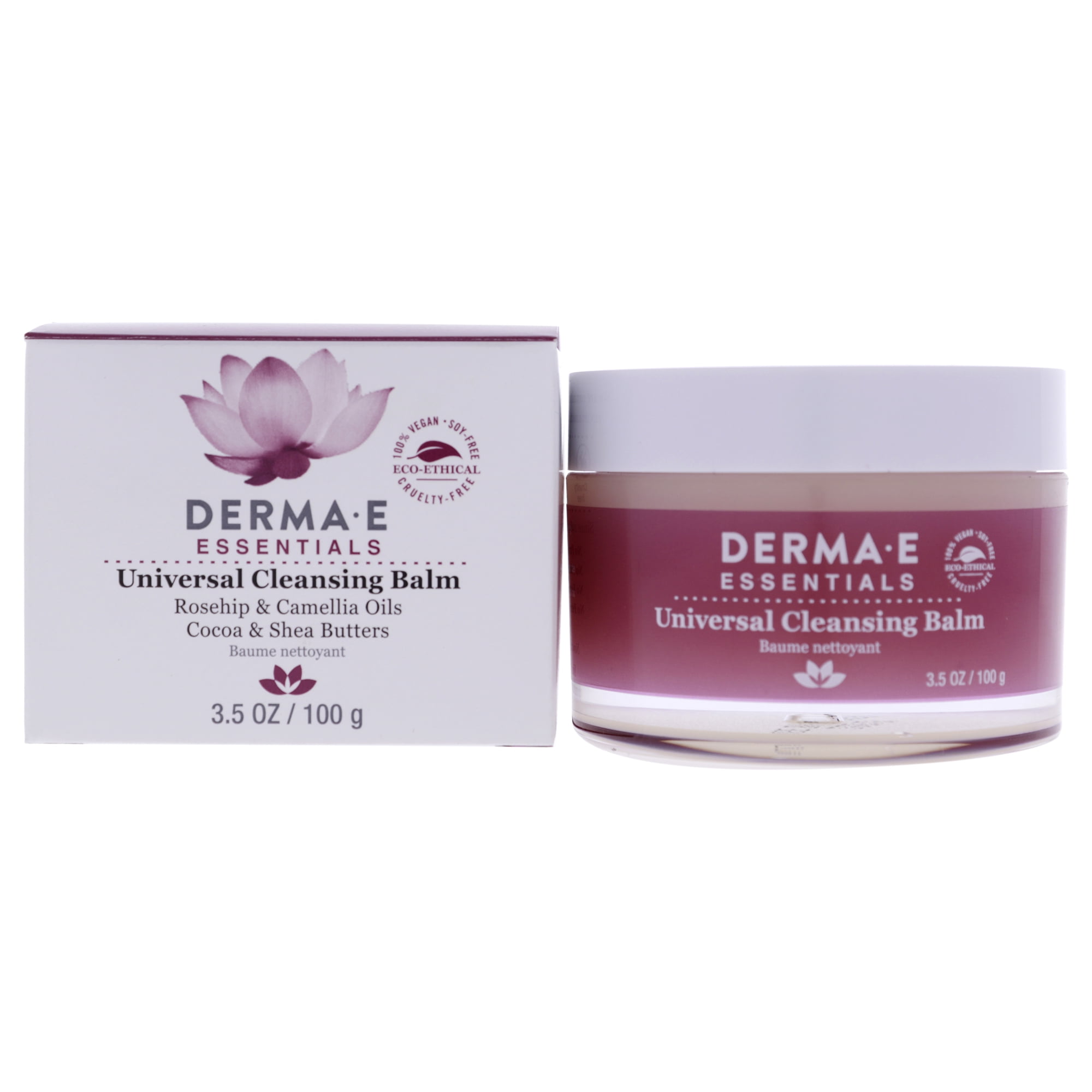 DermaE Universal Cleansing Balm for Unisex, 3.5 oz