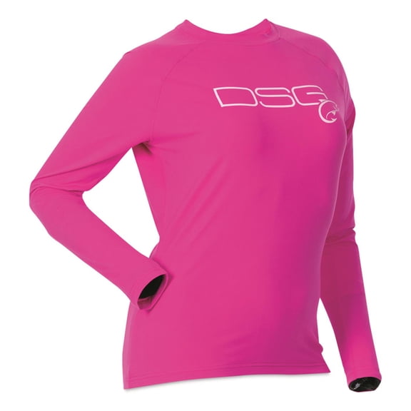 DSG Outerwear Women's Solid Long-Sleeve Fishing Shirt Bubble Gum 2XL