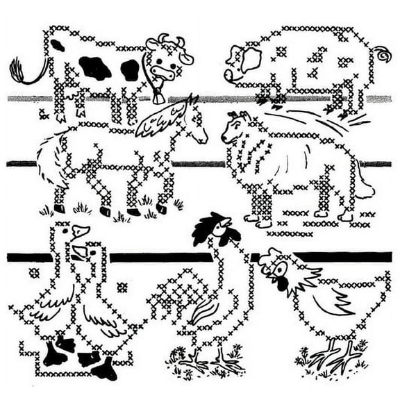 Aunt Martha's #3906 Farmyard Animals