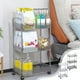 thumbnail image 1 of Carrito Móvil Transparente de Tres Niveles | Estantería para Cocina, Baño y Sala de Estar | 66 X 32,5 X 20,5 Cm | Transparente | 1 Unidad | 1150 G | Organizador Multicapa, 1 of 6