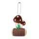 thumbnail image 5 of Lindo pequeño hongo peluche llavero decoración relleno bolso colgante adorno encanto Café Zulema llaveros de peluche, 5 of 8