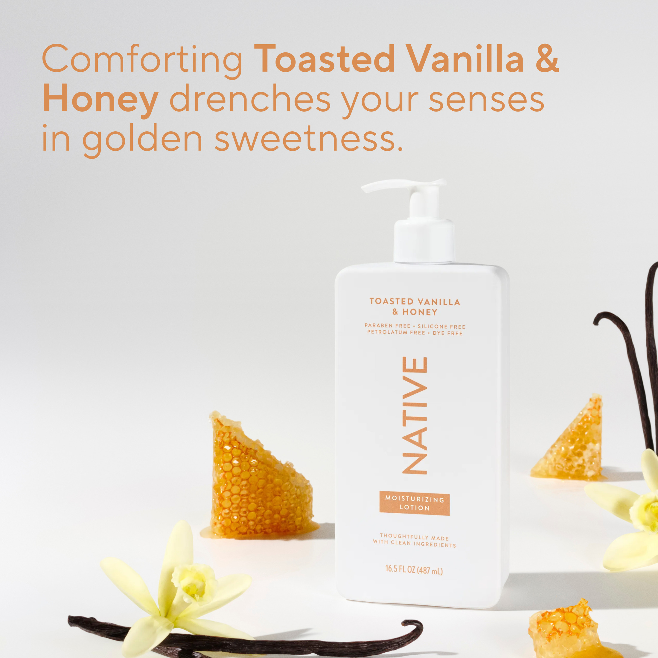 Native Moisturizing Body Lotion, Toasted Vanilla & Honey, 16.5 fl oz photo 4