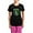 With Pink Pant, variant on CafePress - Irishwolfpeace2 - Women's Short Sleeve Print T-Shirt and Pants Dark Cotton Pajama Set