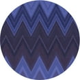 thumbnail image 1 of Ahgly Company Machine Washable Indoor Round Transitional Royal Blue Area Rugs, 8' Round, 1 of 7