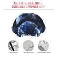 thumbnail image 5 of Kll Blueberry Pattern Shower Cap & Bath Cap For Women,Reversible Oversized Waterproof Shower Caps For All Hair Lengths,Elastic Reusable Bathing Hair Cap, 5 of 9