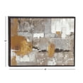 thumbnail image 4 of 48" x 36" Abstract Framed Wall Art with Black and Yellow Details, by DecMode, 4 of 14