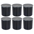 thumbnail image 2 of Carlisle FoodService Products Classic Round Storage Container Crock with Lid for Kitchen, Restaurants, Home, Plastic, 2.7 Quarts, Black, (Pack of 6), 2 of 4