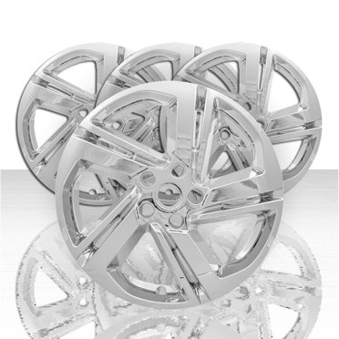 Gloss Black 17-Inch Wheel Skins (Set Of 4) For 2018-2019 GMC Terrain SL/SLE - Double Spoke Design By Auto Reflections