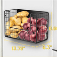 thumbnail image 6 of Magnetic Shelf for Fridge, Fruit Potato & Onion Storage Bins, Pantry Organizers & Storage, Large Container Magnetic Basket for Refrigerator, Kitchen Counter, Cabinet, Magnetic Fridge Organizer, 6 of 6