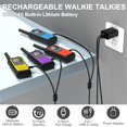 thumbnail image 3 of Walkie Talkies DURLK, recargables de largo alcance, 1800 mAh, paquete de 4, 3 of 9