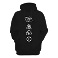 thumbnail image 1 of Led Zeppelin H Symbol Rock Sudadera Hoodie Rott Wear, 1 of 5