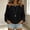 Black, variant on Women's Off Shoulder Long Sleeve Oversized Pullover Sweater Knit Jumper Loose Tunic Tops Wine S