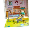 thumbnail image 5 of Hape: Pony Club Ranch - Wooden 2 Level Barn Dollhouse, White & Red, Horse & Rider Figures, Open & Reveal, Rope Handle, 13.8"x11.4"x9.4", Kids Ages 3+, 5 of 11
