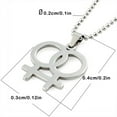 thumbnail image 3 of Qarigey Collar LGBTQ seguro e hipoalergénico Colgante de acero inoxidable para bisutería para pieles sensibles Ropa, zapatos y accesorios Miscelánea, 3 of 6