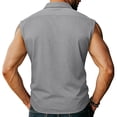thumbnail image 7 of LTTVQM Muscle Tank Tops for Mens - Sleeveless 2026 Summer Spring Workout Gym Slim Fit Casual Henley Shirt Basic Tee Light Gray 3XL, 7 of 7