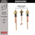 thumbnail image 4 of Delta Faucet Roman Tub Rough-In Valve for Delta 2-Handle Roman Tub Bath Faucets R2707, 4 of 4